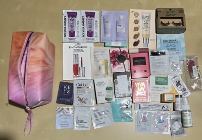 31 pc Ulta Makeup,Skincare, Hair,Perfume,Bag Samples- Deluxe & Travel Size (New)