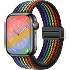 Displaceable Standard Sport Woven Nylon Watch Band for Apple Watch Series 9 41mm