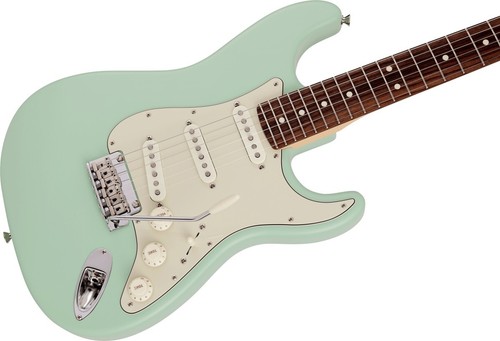 Fender Made in Japan Junior Collection Stratocaster Satin Surf Green Guitar New - Picture 6 of 11