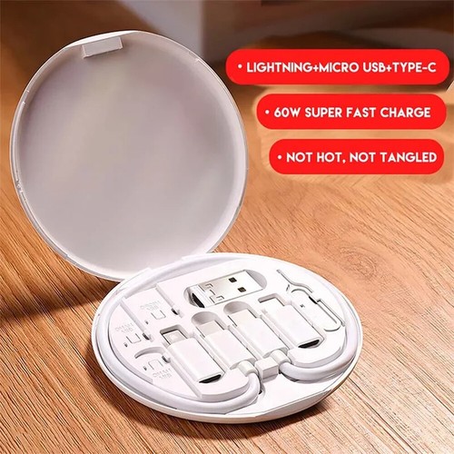 9-IN-1 60W Fast Charging Cable Multifunction Data Cable Storage Box Portable USA - 第 4/19 張圖片