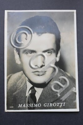 Photo postcard - era - cinema actor Massimo Girotti 1940s