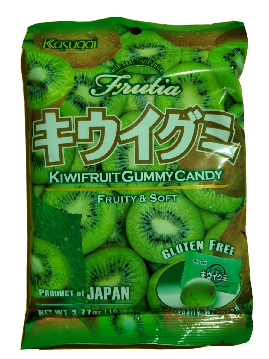 Japanese Kasugai Kiwi Gummy Candy (2 bags) 