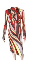 Gianni Versace F/W 2000 Runway Editorial Unworn Midi Dress