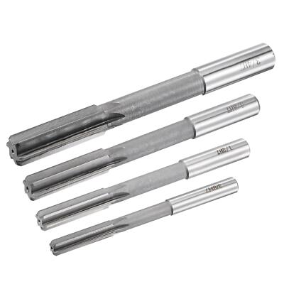 4pcs 3/8'' 5/8'' 1/2'' 3/4'' Chucking Machine Reamer H7 HSS 6 Straight Flutes Cutter