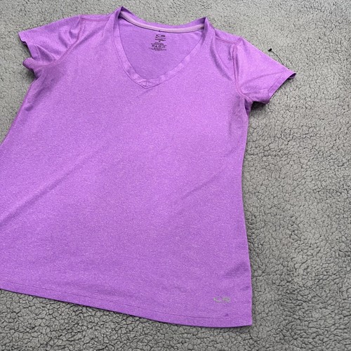 Champion C9 Shirt Woman's Medium Pink Short Sleeve Athletic Duo Dry Fit Light - Picture 22 of 23