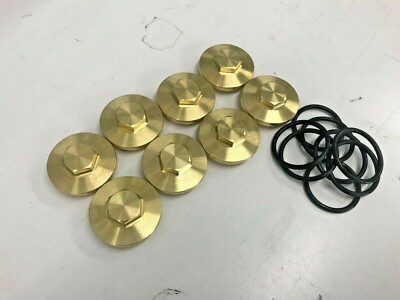 SOLID BRASS HONDA CB750 SOHC VALVE COVER CAPS rocker inspection tappet 47b