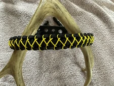 Black And Neon Yellow Bow Wrist Sling