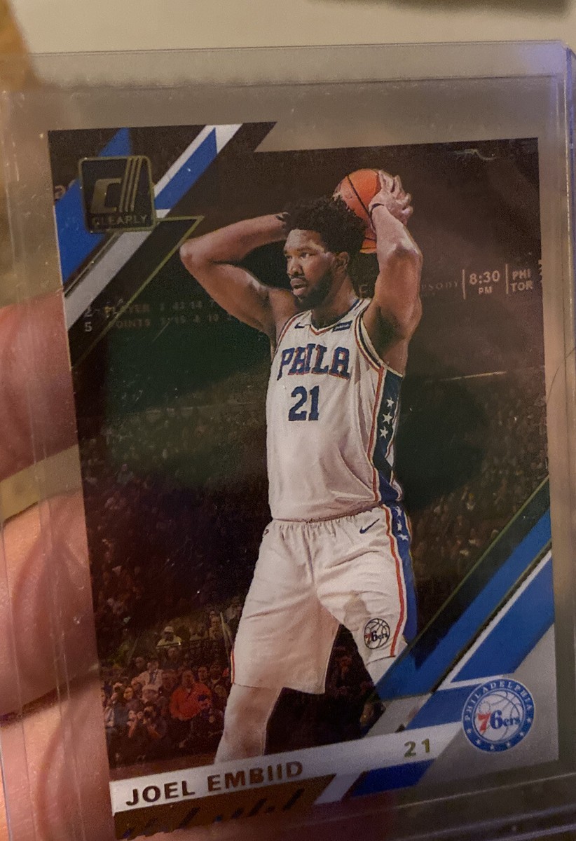 2019/20 Panini Clearly Donruss Joel Embiid Gold Foil Acetate | eBay