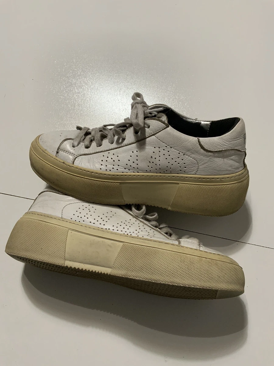 Italian leather shop white sneakers