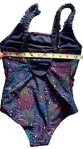 Cat & Jack Blue Fire Works Swimsuit Size KID’S S 6/6x - Picture 6 of 10