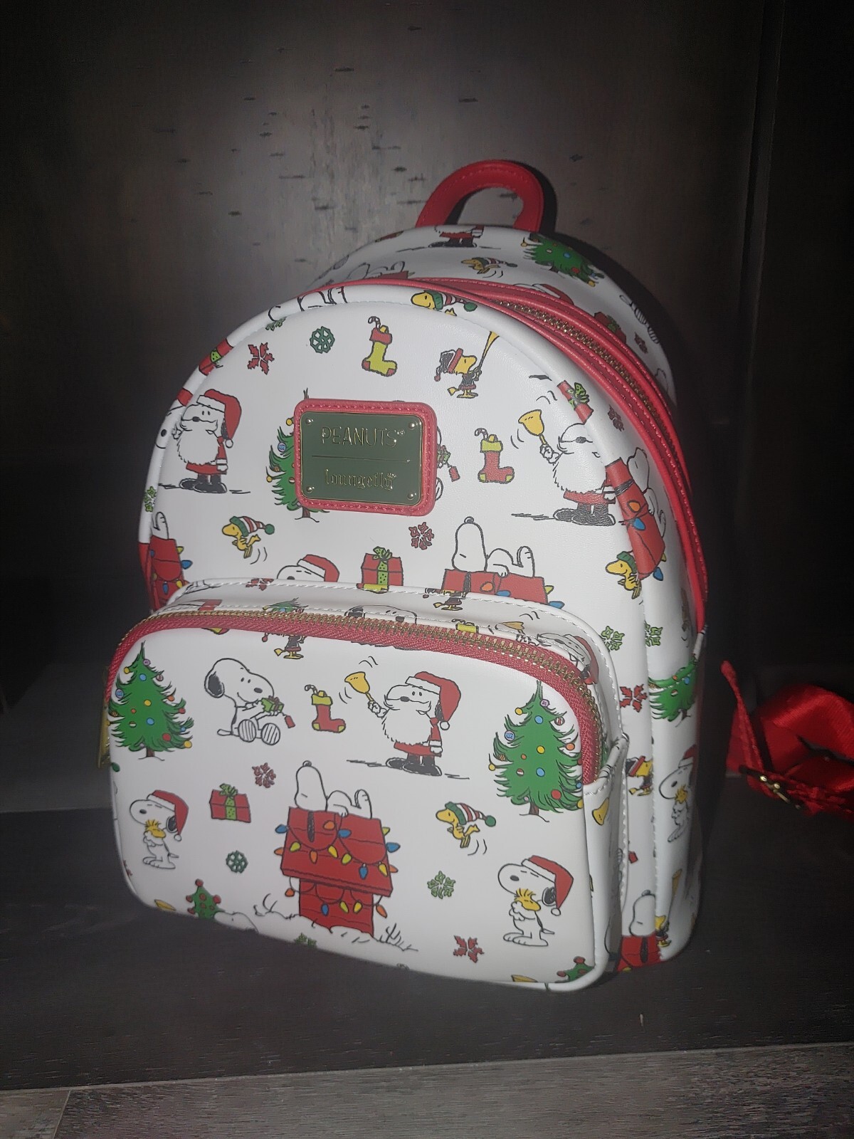 Loungefly Snoopy Santa Peanuts Woodstock Holiday Back… - Gem