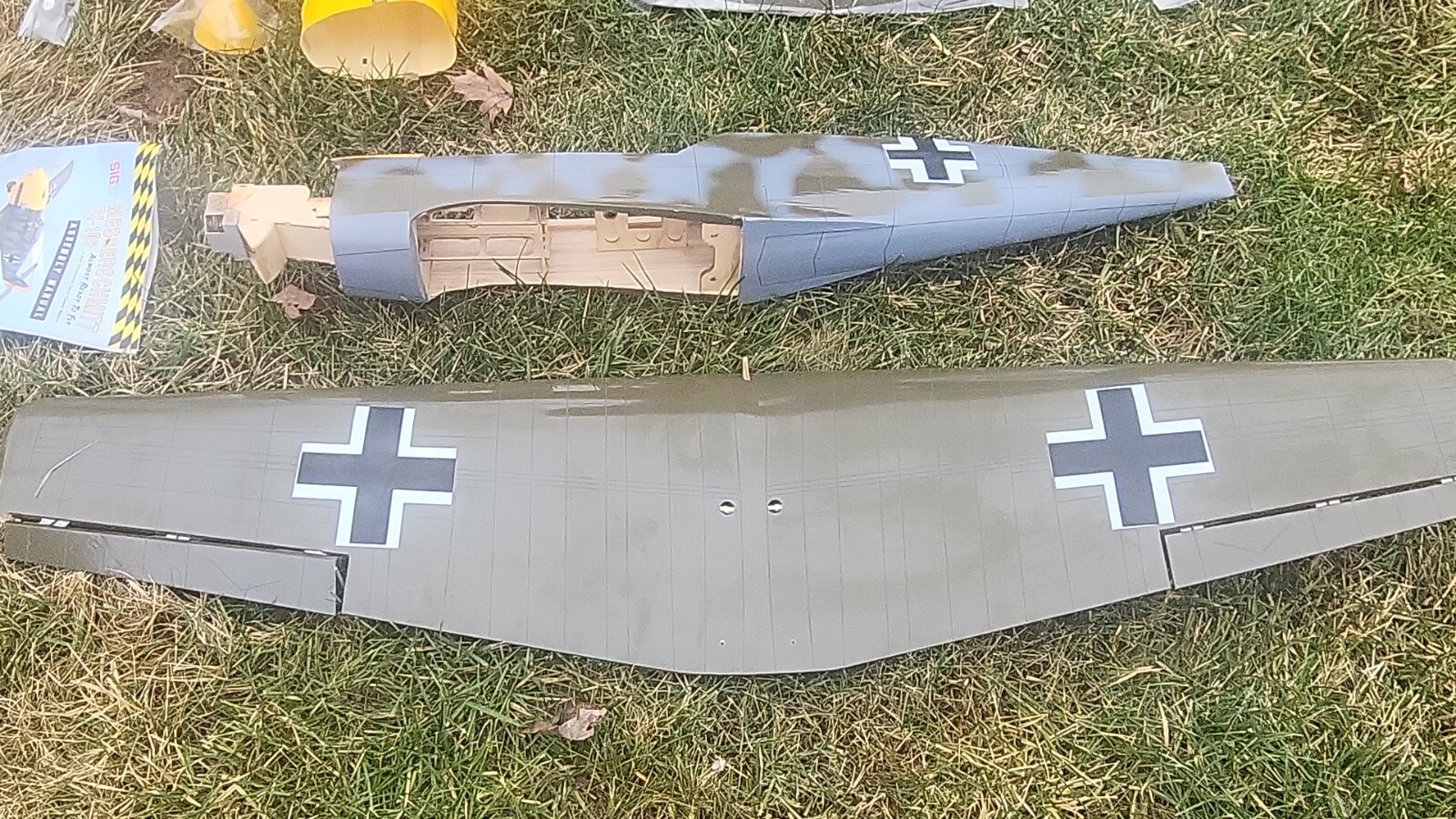 SIG BF109 Messerschmitt ARF vintage RC airplane kit. eBay