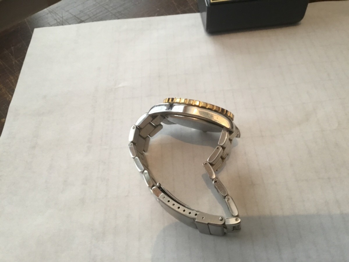 John Weitz 腕時計 シルバー/ゴールド Vintage John Weitz Men's Calendar Watch - Etsy New Zealand