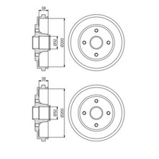 Tambour de frein Opel AGILA