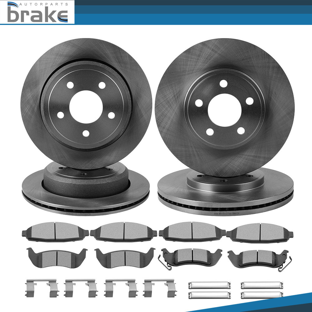 Ford Crown Victoria Mercury Grand Marquis Ceramic Brake Pads & Rotors Set