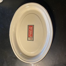 Large Enameled Metal COCA-COLA&reg; Serving Tray - 17.5"L x 13"W Advertising