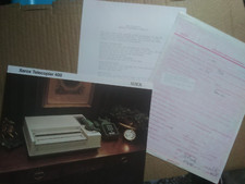 Rare Vintage Original Xerox Rochester NY 400 Telecopier brochure and contract