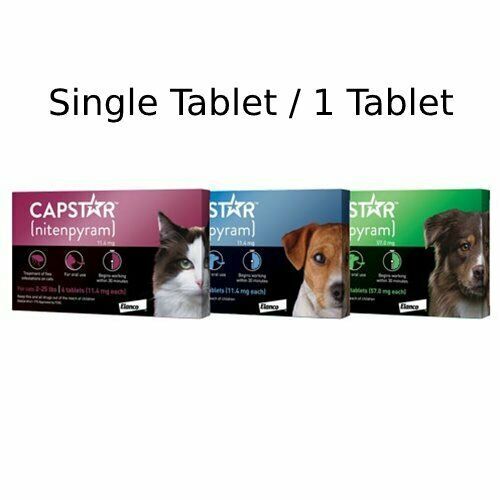 Capstar Flea Tablets for Dogs & Cats Oral Flea Treatment 1 TABLET