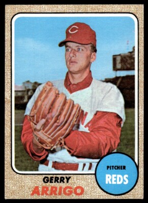 1968 Topps Gerry Arrigo Cincinnati Reds #302