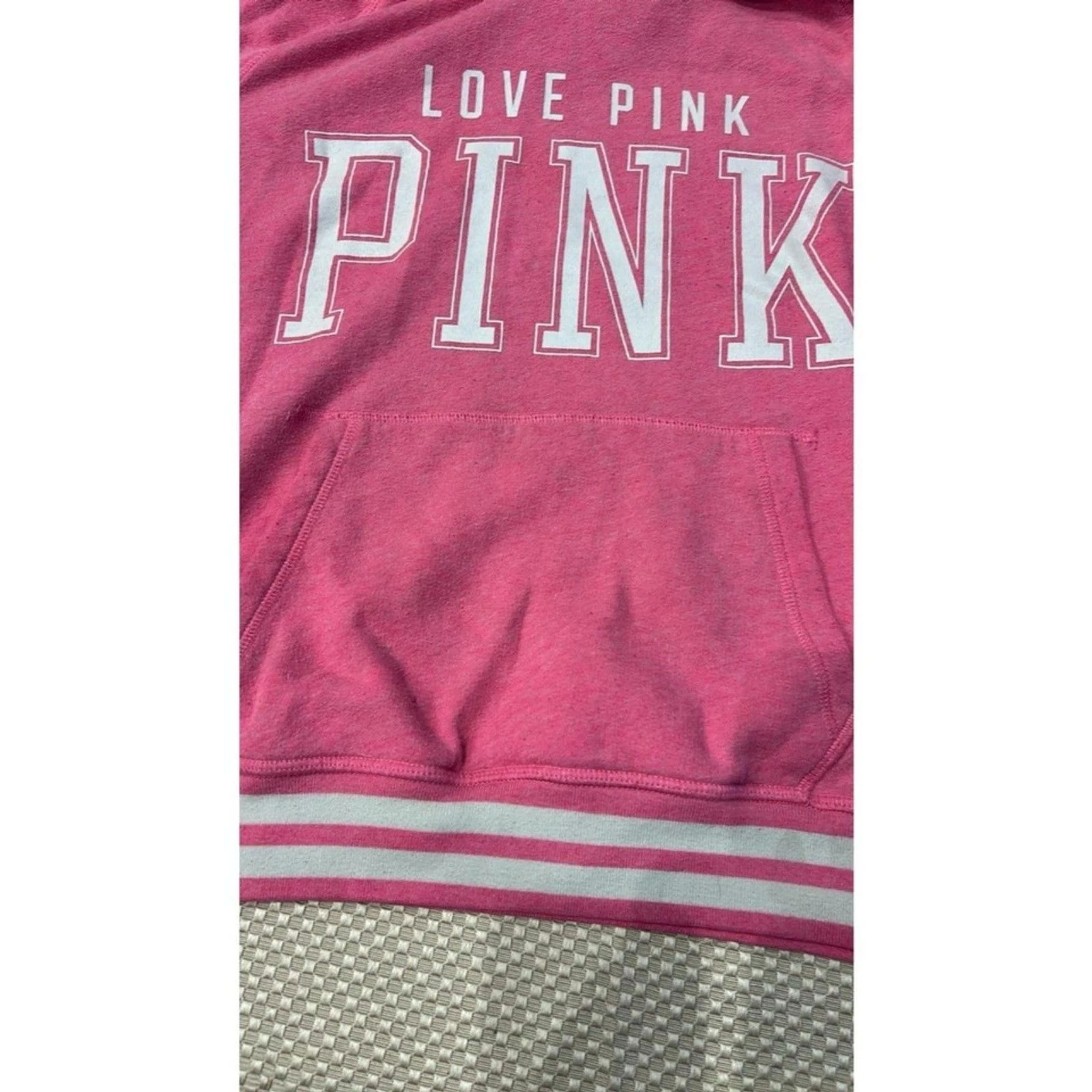 UNDERCOVER Felpa con cappuccio grande rosa Victoria's Secret Love rosa