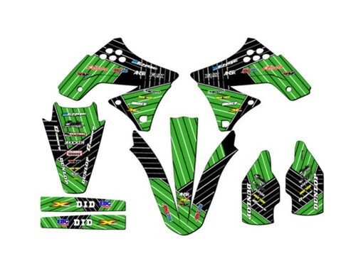 2009-2012 KX 250F RACE SERIES grün Senge Grafikkit kompatibel mit Kawasaki