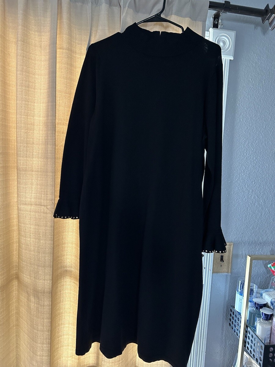 Calvin Klein Women's Plus Size Bell-Sleeve Sweater Dress 1X Black MADP $129 | eBay Calvin Klein Women's Plus Size Bell-Sleeve Sweater Dress 1X Black MADP $129 | eBay
