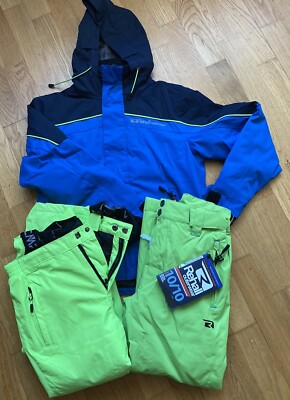 Rehall Skijacke und Skihose Gr. 128 für Jungen Plus Extra Skihose CMP