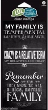 Laugh Out Loud Crazy Family Clear Stamps - NEW