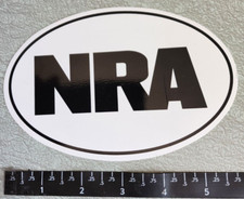 Nra Euro Oval Whiteblack Nra-ila National Rifle Association Vinyl Decal Sticker