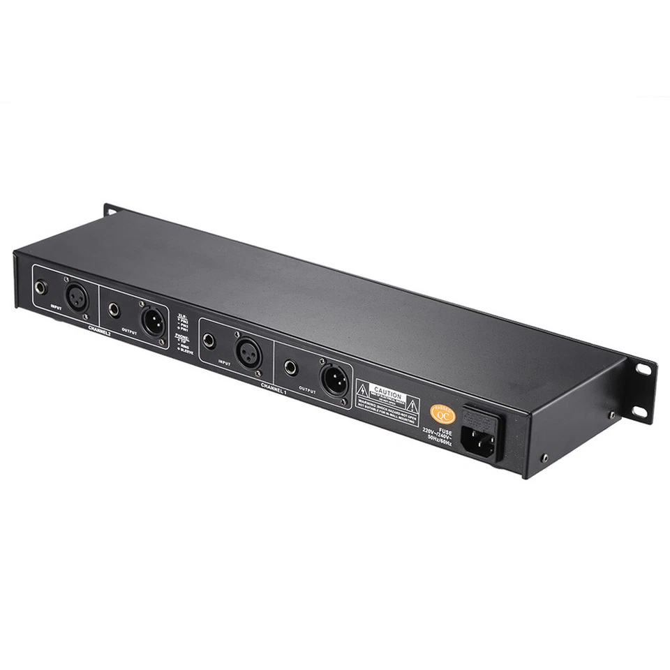 EQ-215 Dual Channels 15-Band Stereo Graphic Equalizer 1U Rack Mount Black H5N6 - Image 3 of 4