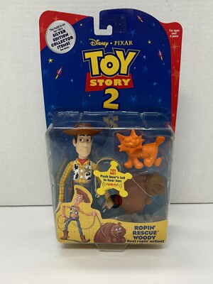 1999 Disney Pixar Toy Story 2 Ropin Rescue Woody Action Figure