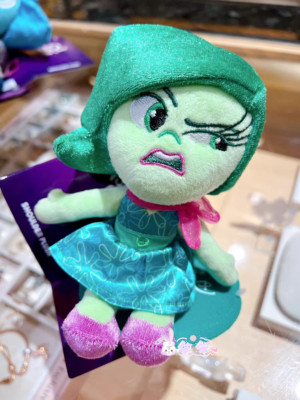 2024 Authentic Disney Inside Out Disgust Shoulder Pal Plush Magnet Doll