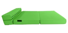Lounger Folding Foam Mattress, Convertible Sleeper Sofa Bed 6 x 48 x80 Lime