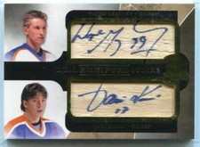 2011-12 The Cup Scripted Sticks DSKG Kurri Wayne Gretzky Dual Stick Auto 4/15