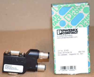 Phoenix Contact SUBCON-PLUS-PROFIB/90/PG/M12 D-SUB-Busstecker 29 02 31 7 NEU OVP