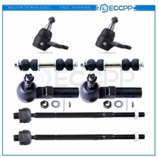 8pcs For 2000-2004 2005 Pontiac Bonneville Front Ball Joints Tie Rods Sway Bars