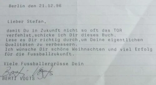 Schriftstück & Autographen mit Fußball-Motiv