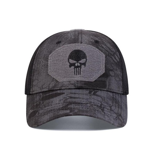 Totenkopf Tactical Airsoft Cap verstellbar atmungsaktiv Sonnenblende Trucker Mesh Jagd - Bild 2 von 27