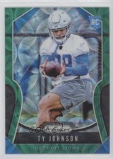 2019 Panini Prizm Rookies Green Scope Prizm 36/75 Ty Johnson #399 1u6