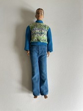 Vintage 1960s Brunette Molded Hair Ken Barbie Doll Straight Leg Japan Mattel TLC