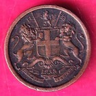 EAST INDIA COMPANY 1/12 ANNA 1835 RARE COIN  #W86