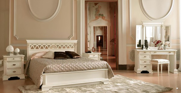 Luxus Schlafzimmer Set 6Tlg. Bett 2X Nachttisch Schminktisch Designer MöBel Neu-image