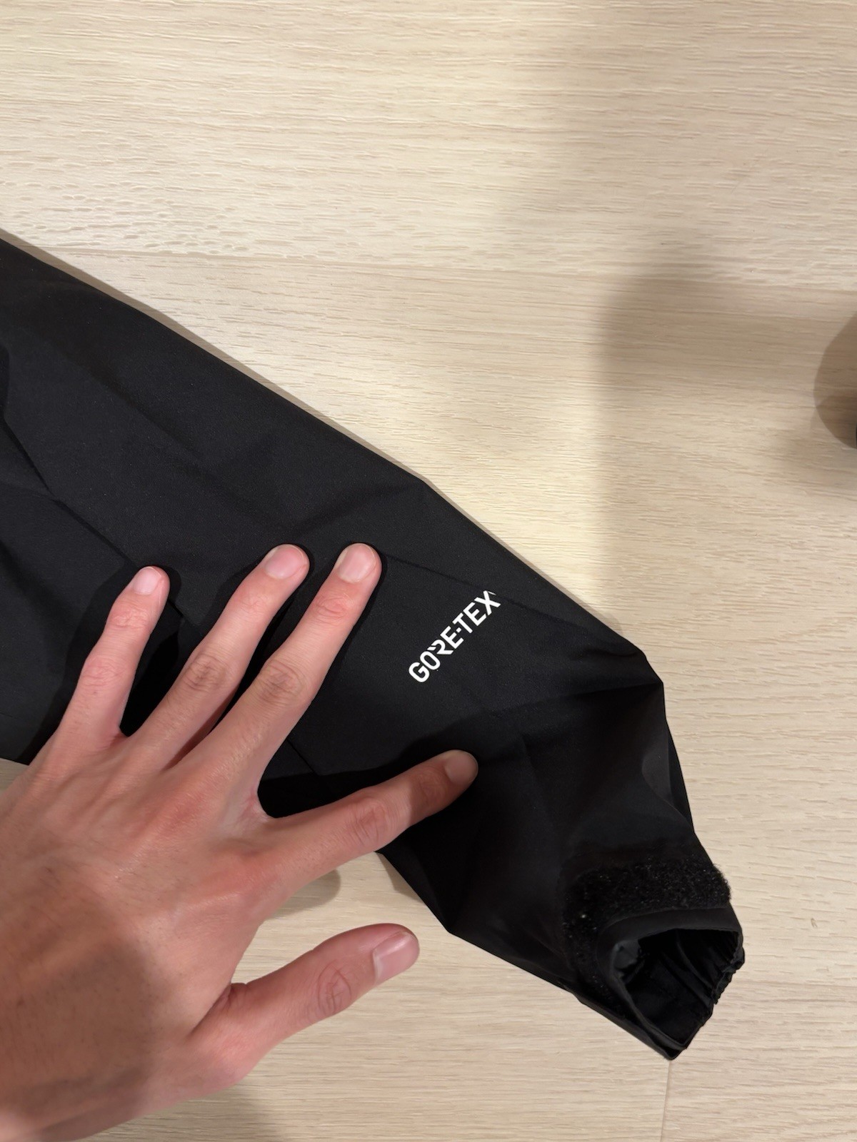 North Face Performance Rain Jacket Adjustable Bla… - image 4