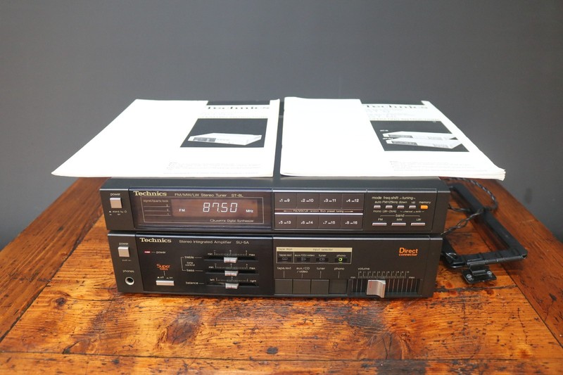 Technics SU-5A Amplifier ST-8L Tuner MIDI Hi-Fi Phono Turntable input Japan