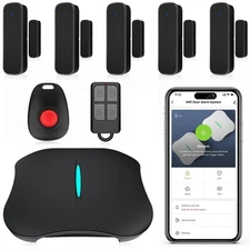 Wireless Home Security System with Google Assistant and Amazon Alexa