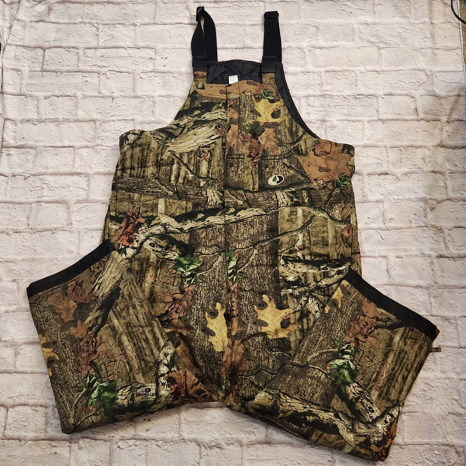 Mossy Oak Pursuits Break Up Infinity Camo Insulated Hunting Overalls Sz 2XL