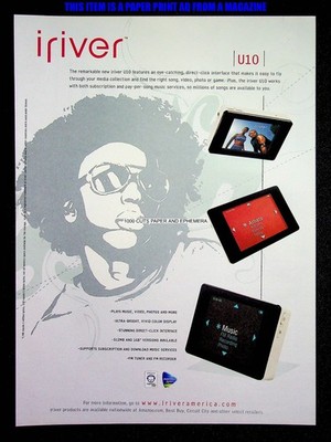 iriver U10 MP3 Player 2005 Trade Print Magazine Ad Poster ADVERT