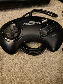 Sega Genesis 1 Console - Black w/ ALL CABLES + 2 GAMES! PLUG N PLAY! NICE!!!