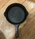 Vintage GRISWOLD Cast Iron SKILLET 724 # 5  SMALL BLOCK LOGO Flat! Erie, PA