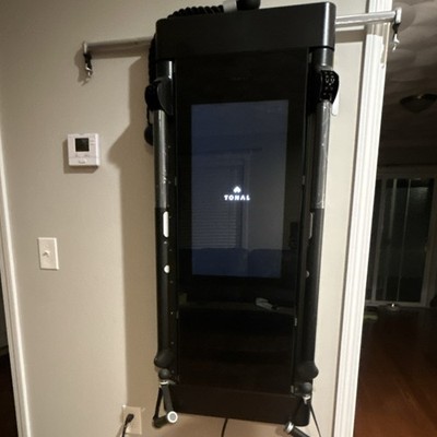 Tonal Smart Wall-Mounted Home Gym, Adjustable Strength Trainer, 200 lb, Black